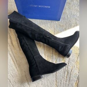 Stuart Weiztman AllGood Black Suede Size 7.0 BRAND NEW